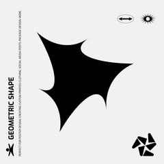 Universal Geometric Shape, Bright Bold Element For Graphic Design