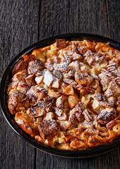 Cinnamon Apple French Toast Bake in baking dish