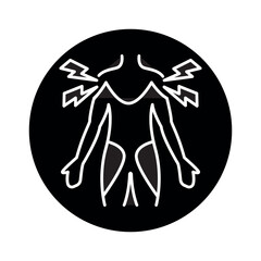 Polymyalgia Rheumatica color line icon. Pictogram for web page