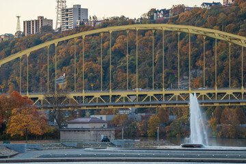 Pittsburgh Pennsylvania's Point State Park in Fall 