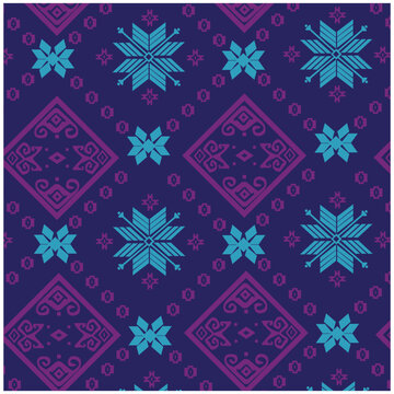Traditional Songket Pattern Vector
