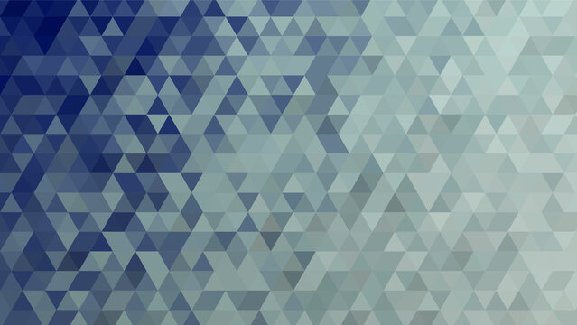 Abstract geometric mosaic background, crystal diamond wallpaper, low poly, blue faceted texture and seamless pattern, vector