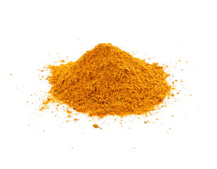 Curry powder in closeup transparent png - obrazy, fototapety, plakaty
