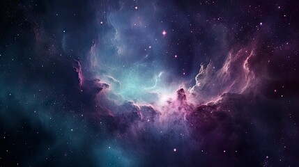 Fototapeta na wymiar Cosmic Clouds and Beautiful Universe Night Sky - Space Art - Generative AI