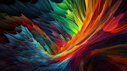 Fototapeta na wymiar Vibrant Abstract Art - Colorful Wallpaper Design for Web and Print - Generative AI