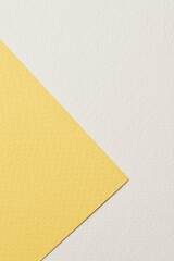 Rough kraft paper background, paper texture yellow white colors. Mockup with copy space for text