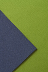 Rough kraft paper background, paper texture blue green colors. Mockup with copy space for text