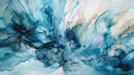 A Beautiful Watercolored Abstract Background. Generative AI