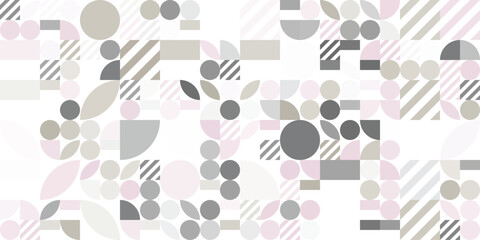 modern, retro, flat, geometric elements, abstract shapes, minimal Bauhaus style, Brutalism, tiles, lines, pattern, art set, for covers, banners, flyers, posters, backgrounds, wallpapers, mute colors