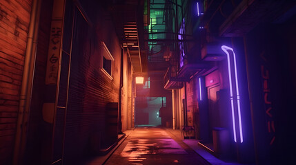 Cyberpunk/futuristic city