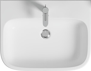 Top view of Bathroom Counter Top - Sink