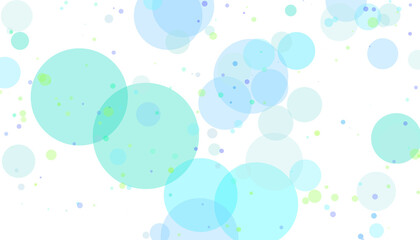 abstract and minimal background with smooth light  blue, green and purple bubbles and circles