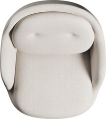 Top view of armchair