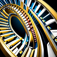 abstract spiral staircase