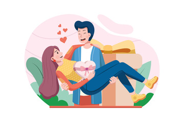 child playing with a horse