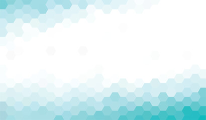 Abstract geometry hexagon white & blue texture background pattern. vector illustration.