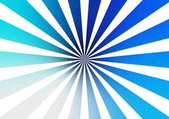 Fototapeta premium 集中線と青や水色のグラデーション背景。Concentrated line and blue or light blue gradient background.