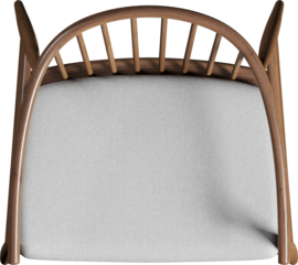 Top view of armchair