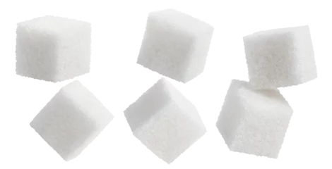 Foto op Plexiglas Set of sugar cubes cut out © Yeti Studio