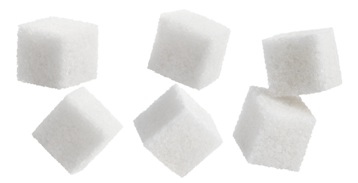 Set of sugar cubes cut out - Powered by Adobe