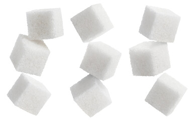 Set of sugar cubes cut out