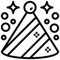 birthday line icon,linear,outline,graphic,illustration