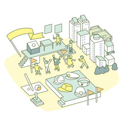 Various Occupations and Perspectives of People.