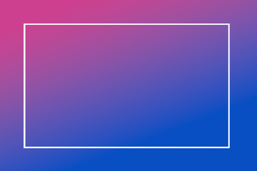 Purple and blue gradient background with white frame. illustration.