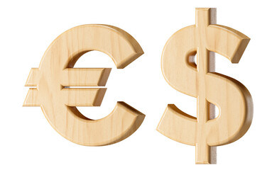 Letters made of wood. 3d illustration of wooden alphabet isolated on white background