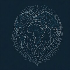 simple earth graphic, modern, environment, climate change