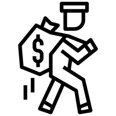 steal line icon,linear,outline,graphic,illustration