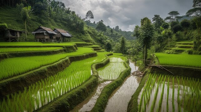 Rice field Generative AI