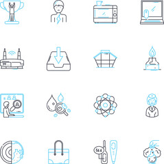 Medicine linear icons set. Surgery, Diagnosis, Treatment, Pharmacology, Pediatrics, Oncology, Dermatology line vector and concept signs. Neurology,Cardiology,Psychiatry outline illustrations