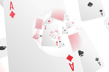 Illustration of a Background with Casino Elements. Concept of betting, gamble, game.