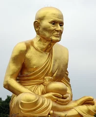 Vlies Fototapete Historisches Monument Golden Buddha statue in Khao Yai, Thailand
