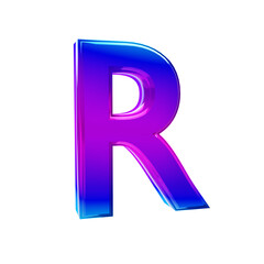 3D rendered Alphabet numerical symbol