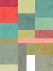 Abstract art of geometric shapes with colorful texture