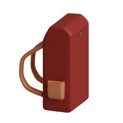 3d rendered red backpack perfect for design project