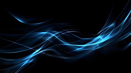 arrière plan abstrait bleu et noir, généré par IA