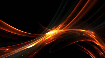 arrière plan abstrait orange et noir, , généré par IA