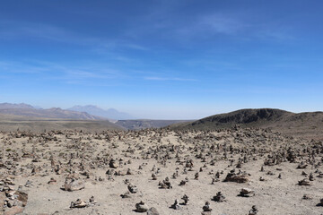 Condors Flying in Peru - Colca Canyon - Flying condor over Colca canyon,Peru,South America. The condor is the biggest flying bird on earth. Colca Canyon: The Second Deepest Canyon in the World.