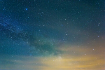 starry sky with milky way, beautiful night sky background