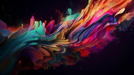 Abstract colorful background, generative IA