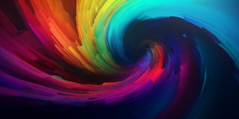 Abstract rainbow background, wallpaper, Generative IA