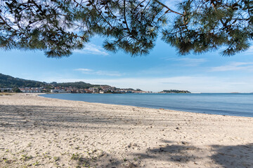 Playa Ladeira, en Baiona (Galicia, España)