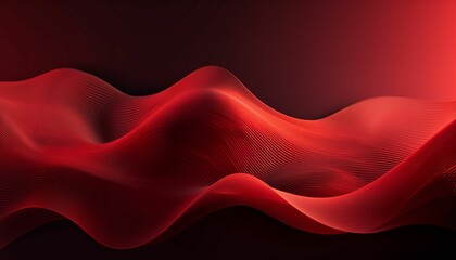 Fototapeta premium beautiful red background with smooth lines, wallpaper, generative IA