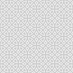 Vector seamless texture. Modern geometric background with circles.