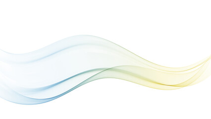 Blue and green color wavy lines.Abstract transparent wave background.