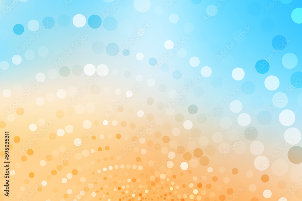 Aufkleber Abstract poster background for banner design with bright glowing particles. Futuristic graphic vector dots design. Modern art template. Abstract neon halftone background. Glowing neon dots backdrop