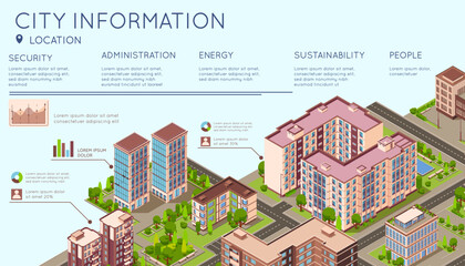City Information Buildings Infographics